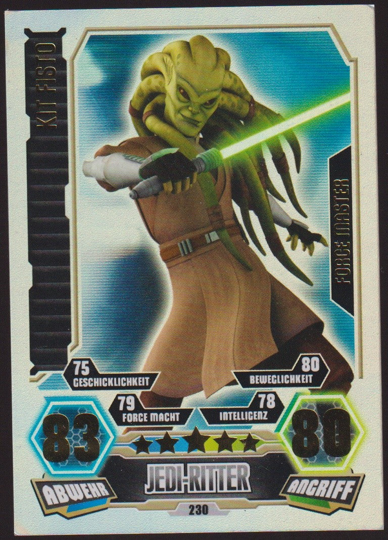 Topps Star Wars 2012 Kit Fisto Republik Jedi-Ritter TCG Rare #230 – Bild 1