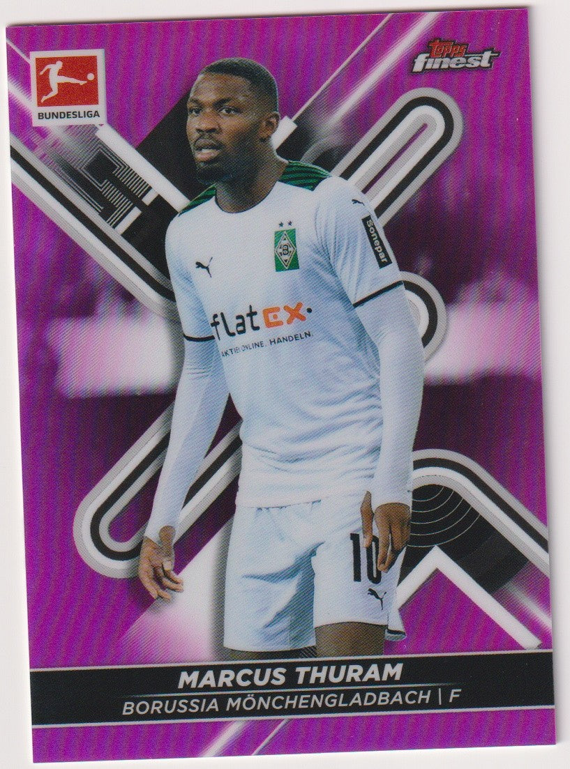 Topps 2020-21 Marcus Thuram Borussia Mönchengladbach Finest Parallel 100/300 116 – Bild 1