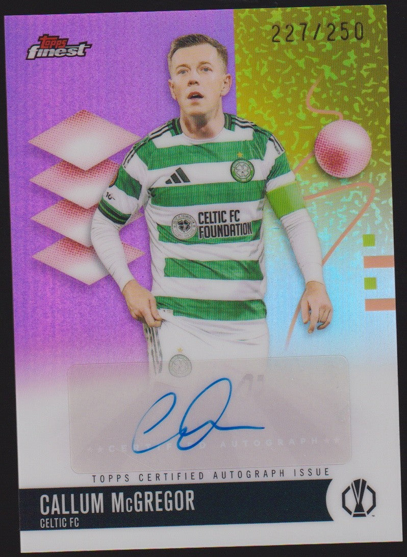 Topps Finest UEFA Club 2025-26 Callum McGregor Auto Celtic Parallel 227/250 – Bild 1