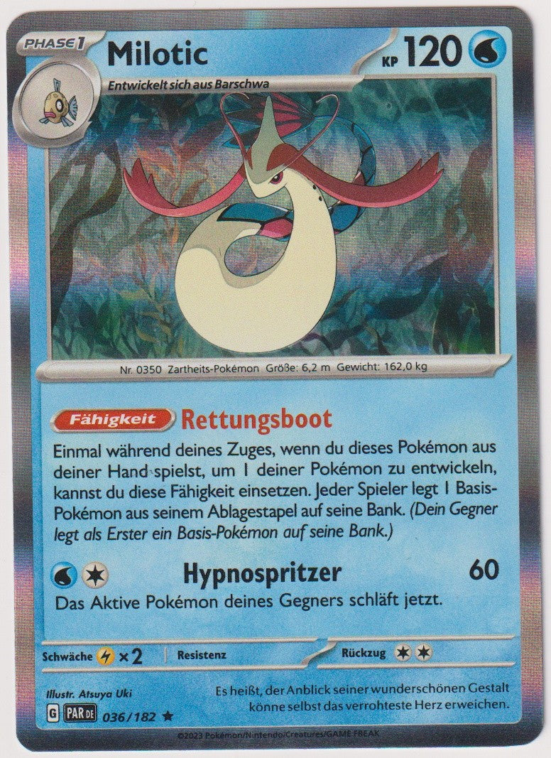 Pokemon TCG Milotic #36/182 Rare (R) Holo Deutsch 2023 – Bild 1