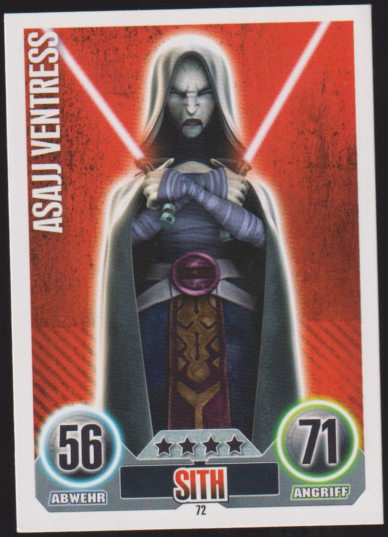 Topps Star Wars 2010 Asajj Ventress Sith Separatisten TCG Rare #72 – Bild 1