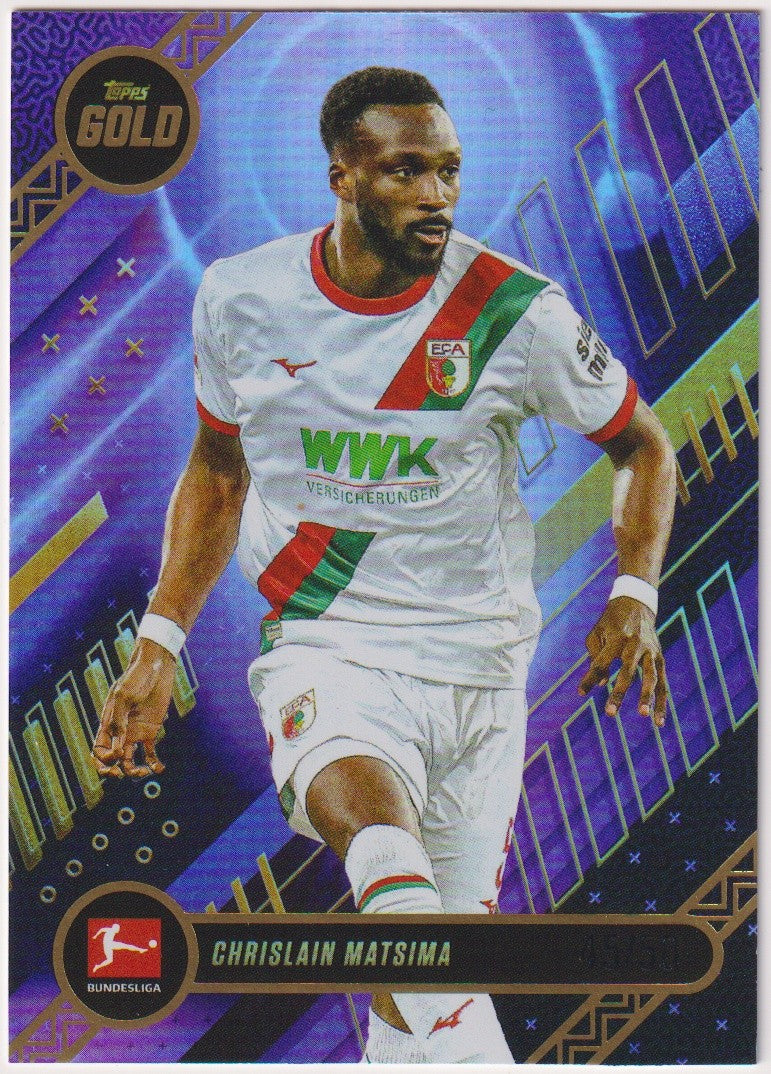 Topps Current Stars 2025-26 Chrislain Matsima FC Augsburg Parallel 45/50 – Bild 1
