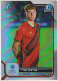 Topps Chrome 2021-22 Tibo Persyn Belgium Parallel Refractor – Bild 1
