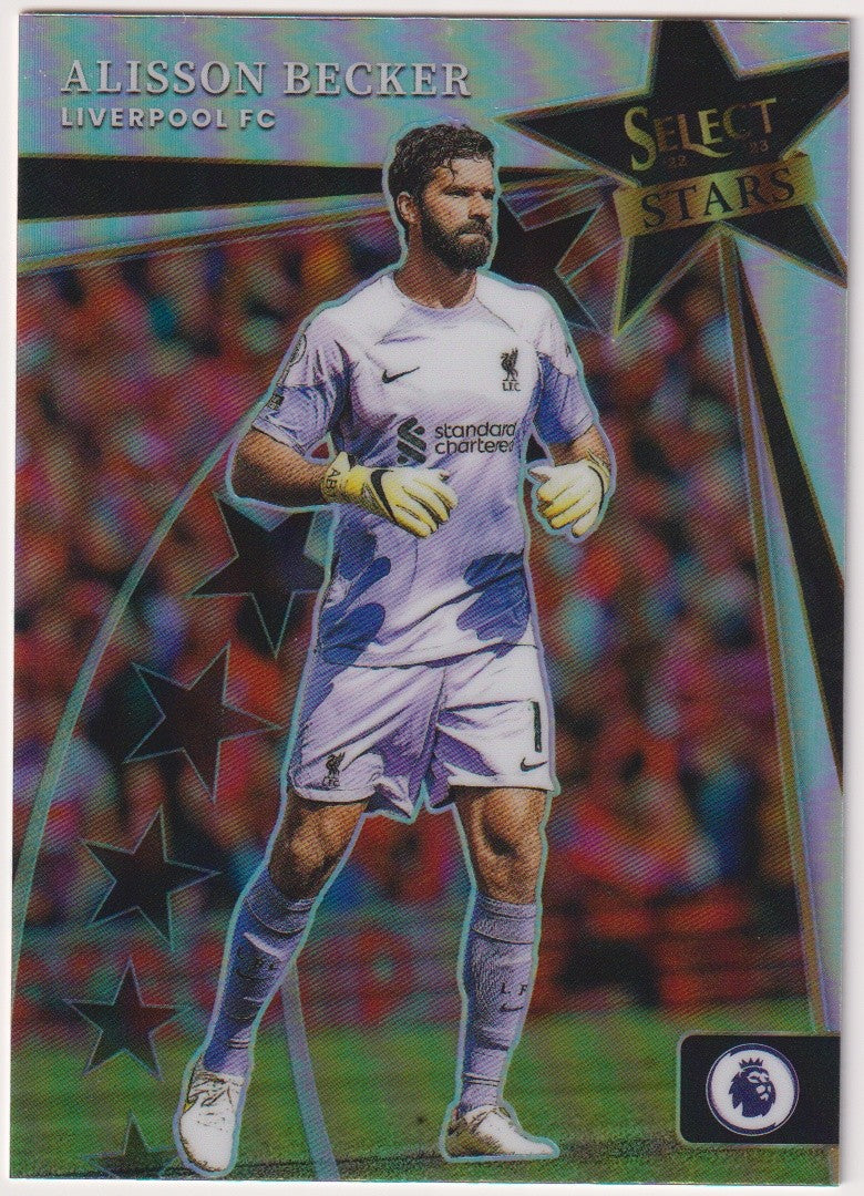 Panini Select Premier League Soccer 2022-23 Alisson Becker Liverpool FC Parallel – Bild 1