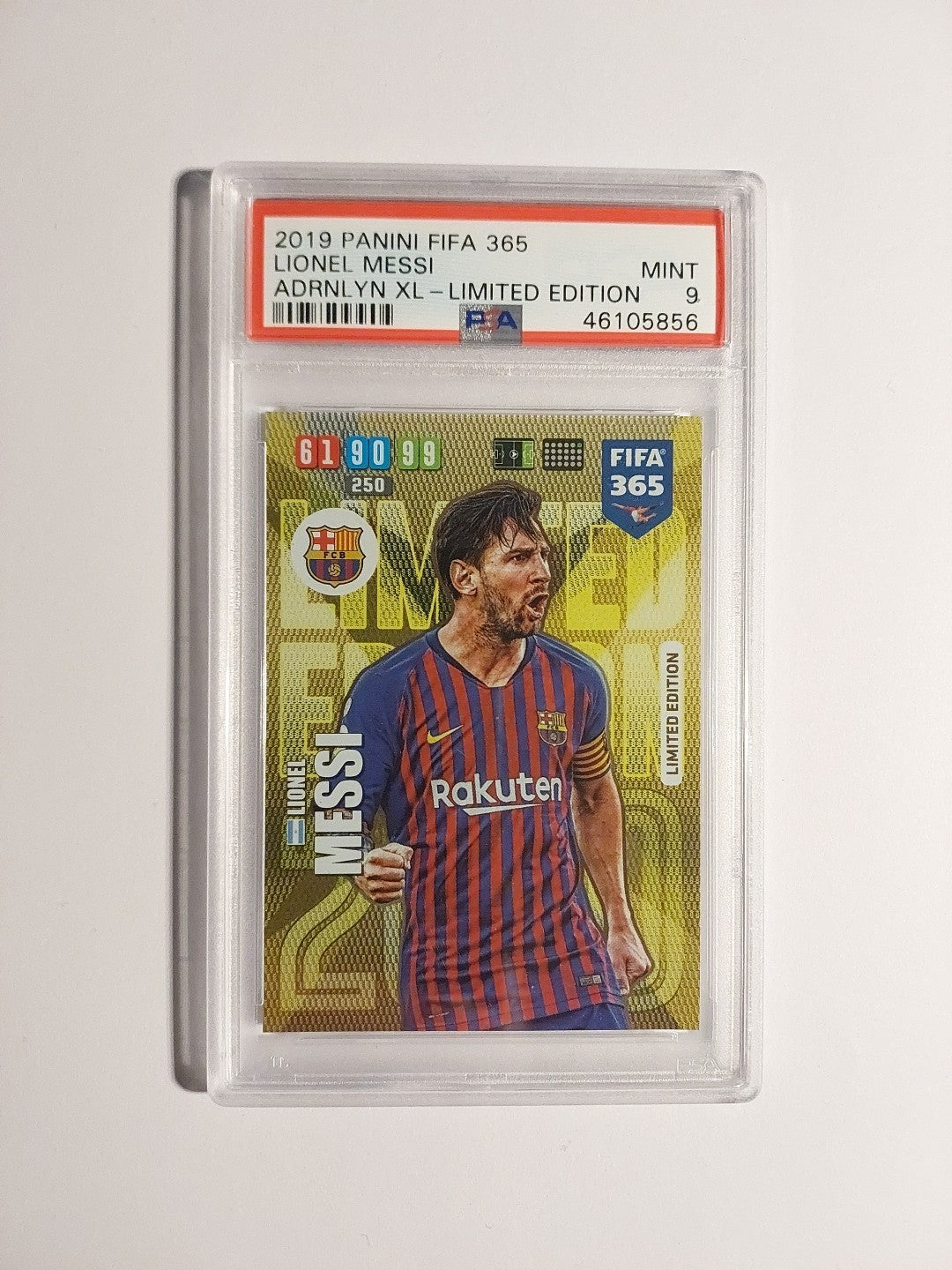 Panini Adrnlyn 2018-19 Lionel Messi Barcelona Limited Edition PSA 9 POP 1 Rare – Bild 1