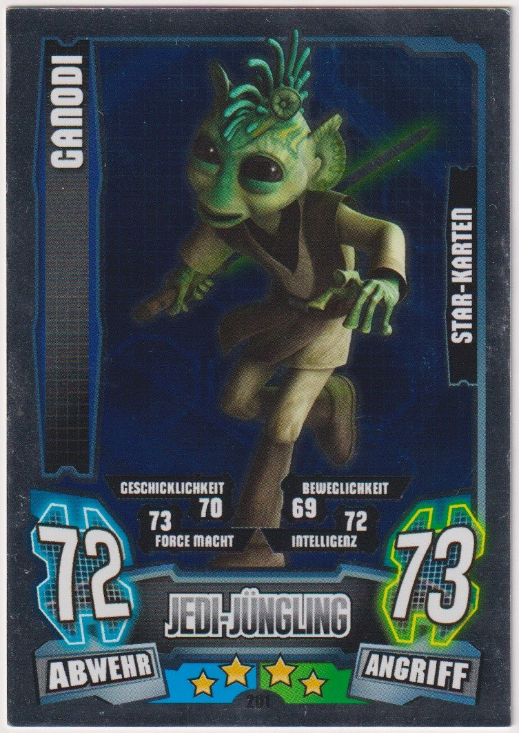 Topps Star Wars 2013 Ganodi Republik Jedi TCG Rare #201 – Bild 1