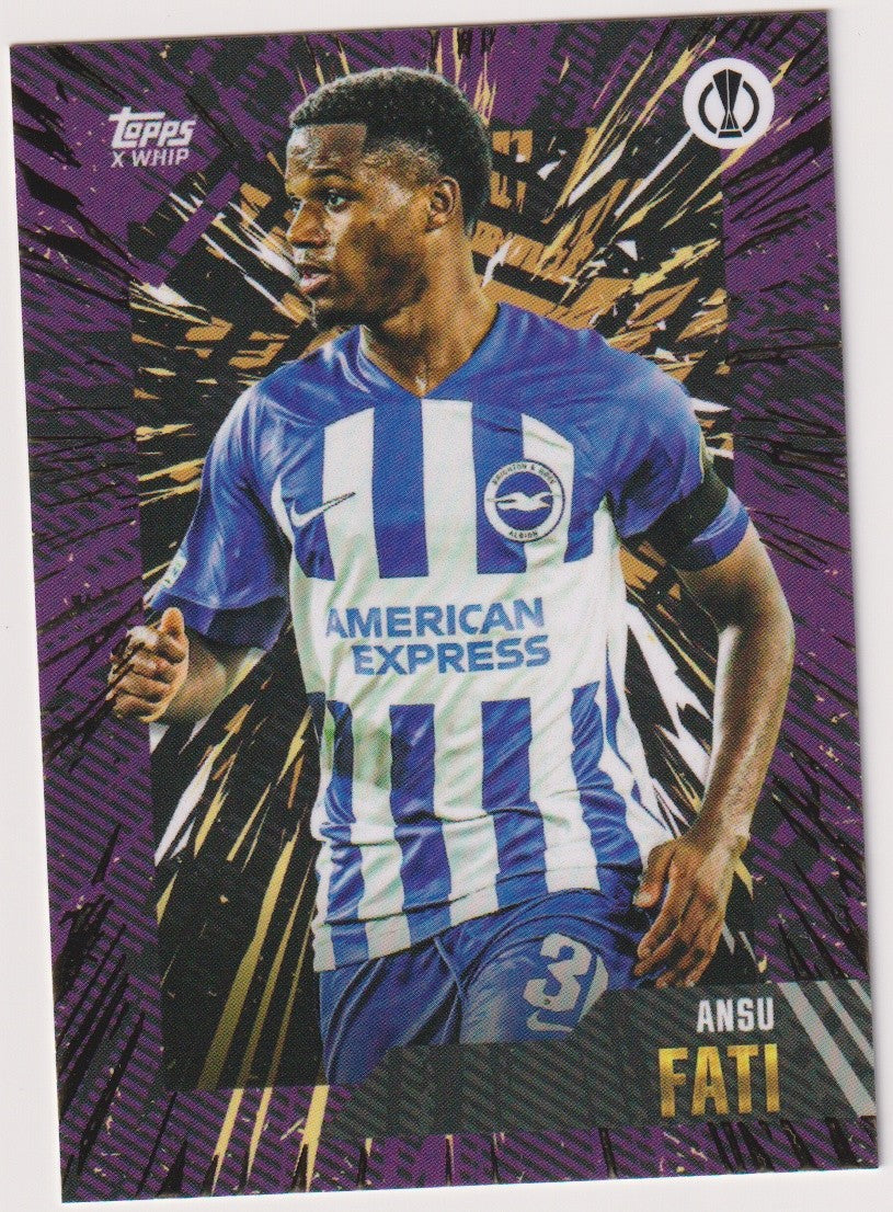 Topps Europa League 2022-23 Ansu Fati Brighton & Hove Albion Parallel Rare – Bild 1