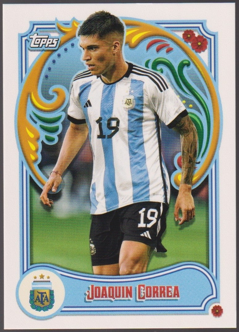 Topps 2022-23 Joaquin Correa Argentina Parallel Rare #27 – Bild 1