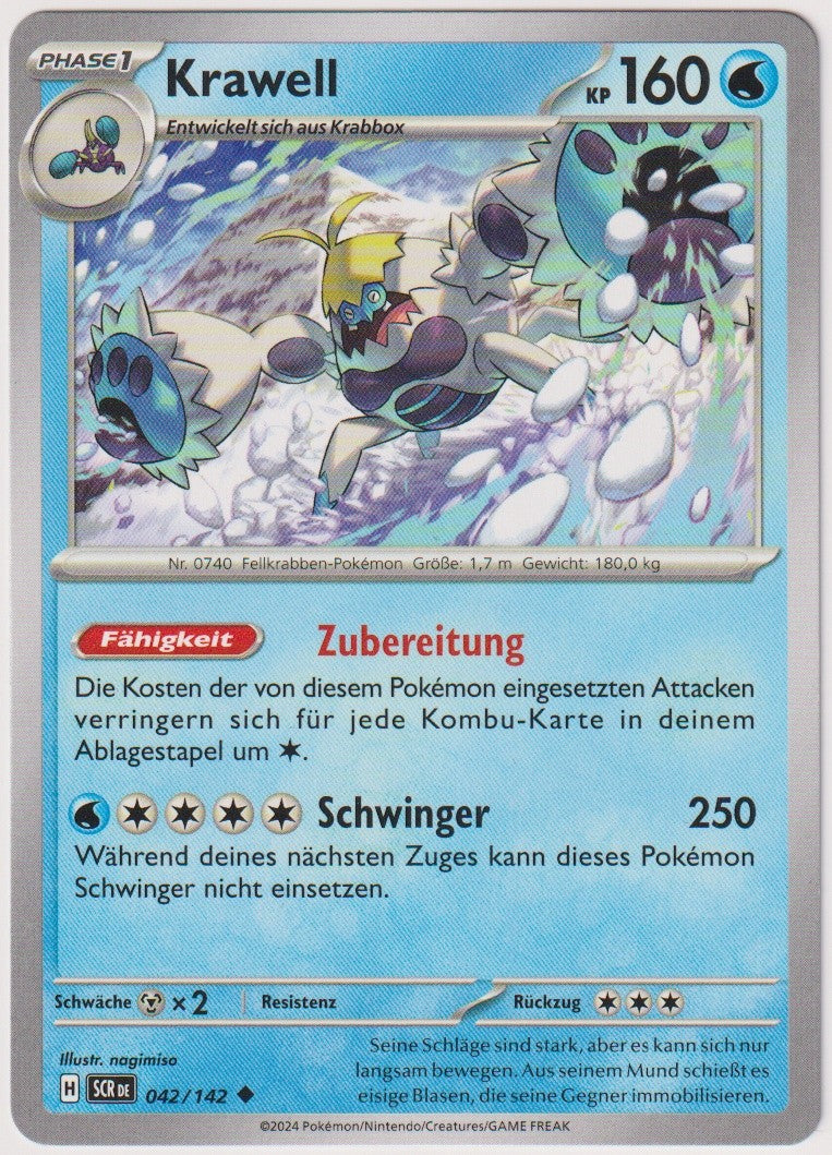Pokemon TCG Krawell #42/142 Uncommon (U) Deutsch 2024 – Bild 1