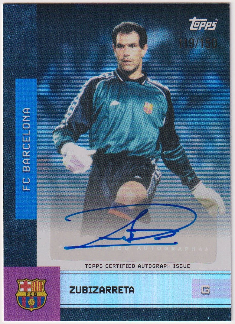 Topps 2024-25 Zubizarreta Auto FC Barcelona Parallel 119/150 Refractor – Bild 1