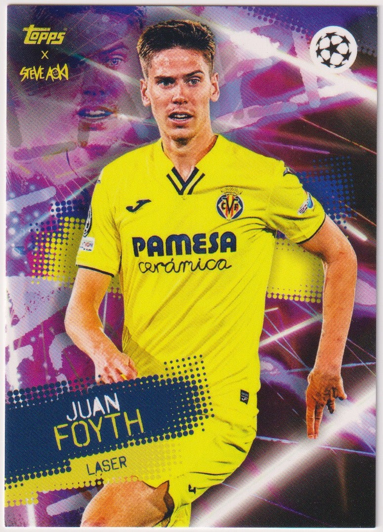 Topps Steve Aoki 2021-22 Juan Foyth Villareal CF Parallel Rare – Bild 1