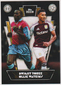 Topps Then & Now 2023-24 Dwight Yorke & Ollie Watkins Aston Villa Parallel Rare – Bild 1