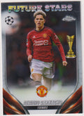 Topps Chrome 2023-24 Alejandro Garnacho Rookie Manchester United Parallel Rare – Bild 1