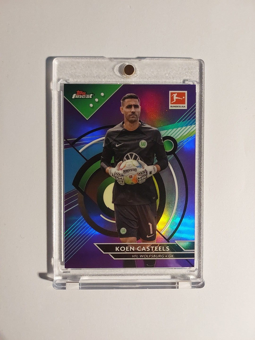 Topps Finest Bundesliga 2022-23 Koen Casteels Wolfsburg Parallel 231/250 Rare – Bild 1