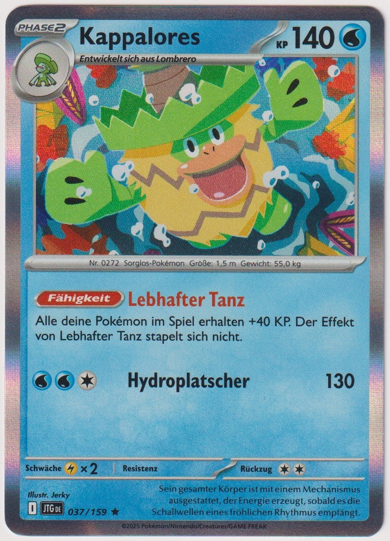 Pokemon TCG Ludicolo #37/159 Rare (R) Holo Deutsch 2025 – Bild 1