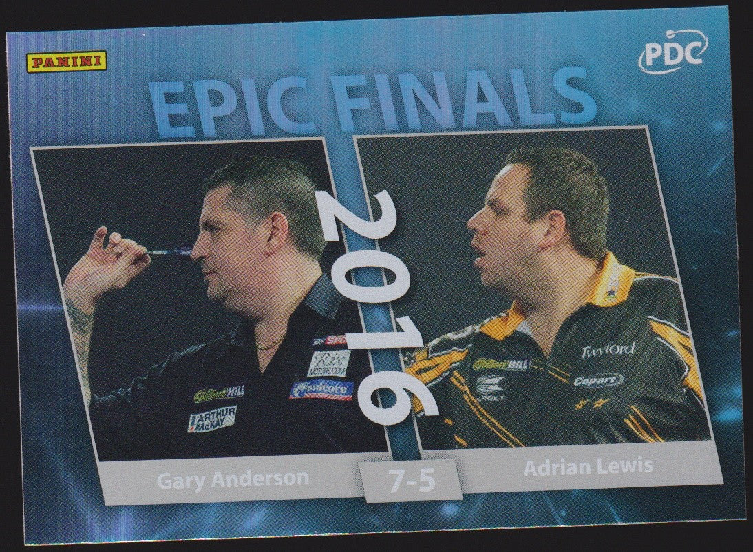 Panini PDC Championship 2026 Gary Anderson & Adrian Lewis Refractor Parallel – Bild 1