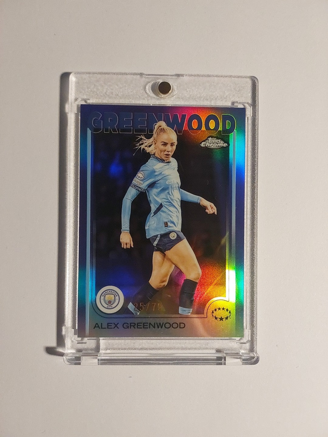 Topps UCC Flagship 2024-25 Alex Greenwood Manchester City Parallel 25/75 Rare – Bild 1