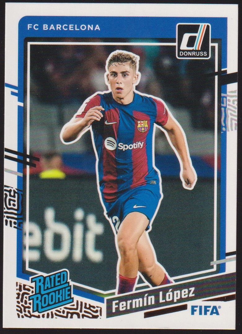 Panini 2023-24 - Donruss Soccer Fermín López Rookie FC Barcelona Parallel Rare – Bild 1