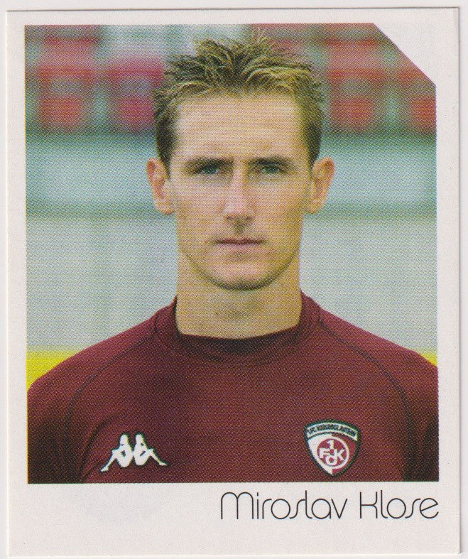 Panini Fußball 2003-04 Miroslav Klose Rookie FC Kaiserslautern Parallel Rare – Bild 1