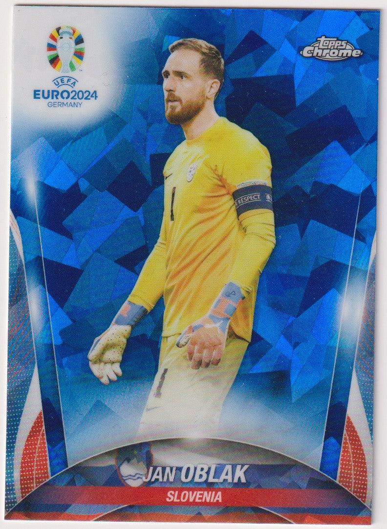 Topps Chrome 2024-25 Jan Oblak Slowenien UEFA Euro 2024 Parallel Rare 114 – Bild 1