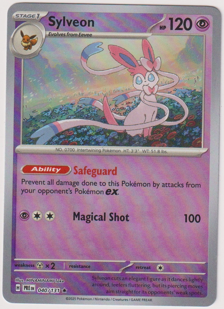 Pokemon TCG Sylveon #40/131 Rare (R) Poke Ball Reverse Holo Englisch 2025 – Bild 1
