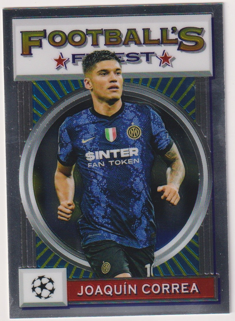 Topps Football's Finest 2022-23 Joaquín Correa FC Internazionale Milano Parallel – Bild 1