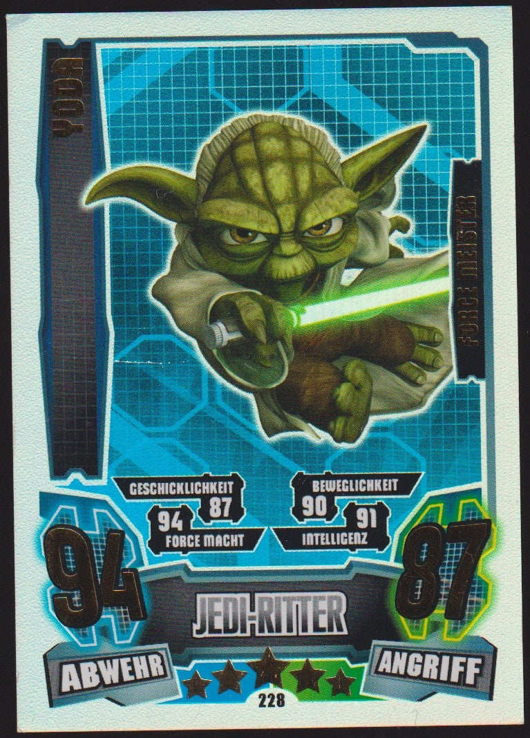 Topps Star Wars 2013 Yoda Republik Jedi-Ritter TCG Rare #228 – Bild 1