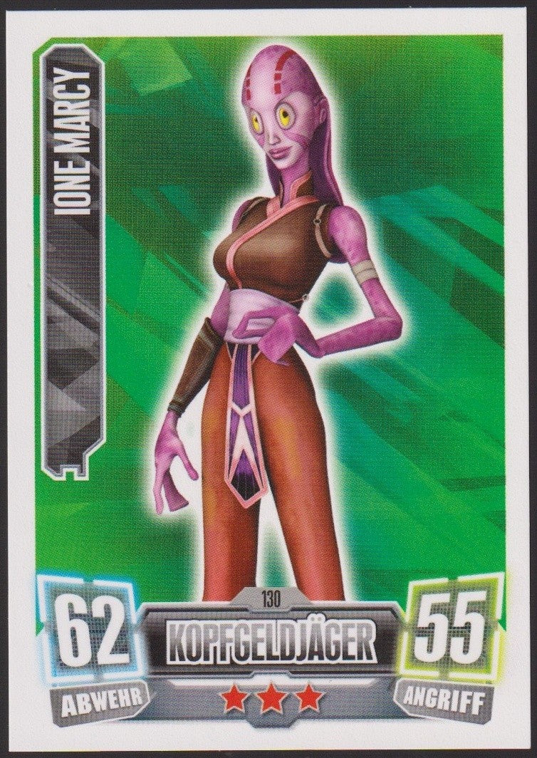 Topps Star Wars 2011 Ione Marcy Söldner Kopfgeflügeljäger TCG Rare #130 – Bild 1