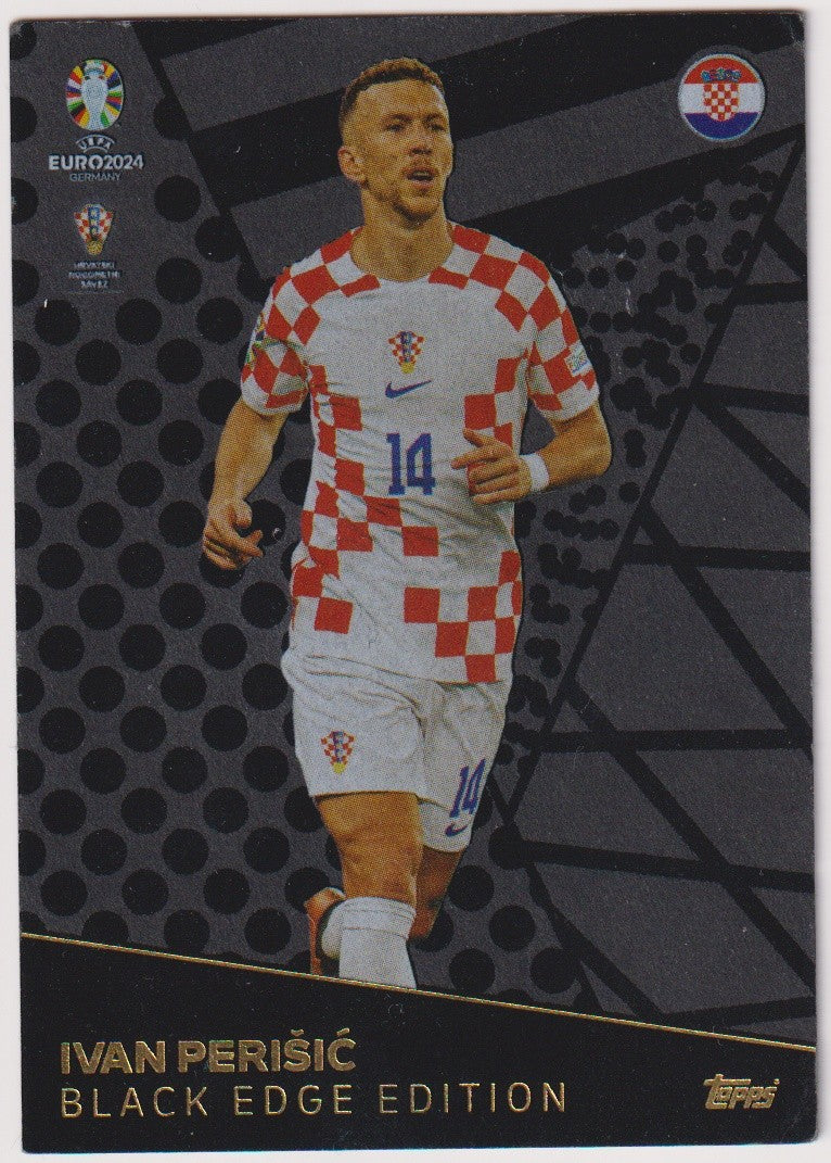 Topps Uefa Euro 2024 Ivan Perisic Kroatien Black Edition Parallel Rare – Bild 1
