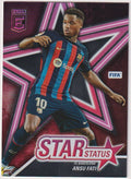 Panini Elite 2022-23 Ansu Fati FC Barcelona Donruss FIFA Soccer Parallel Rare – Bild 1