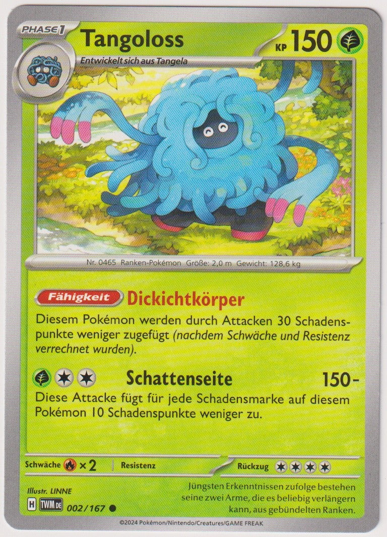 Pokemon TCG Tangoloss #2/167 Common (C) Deutsch 2024 – Bild 1