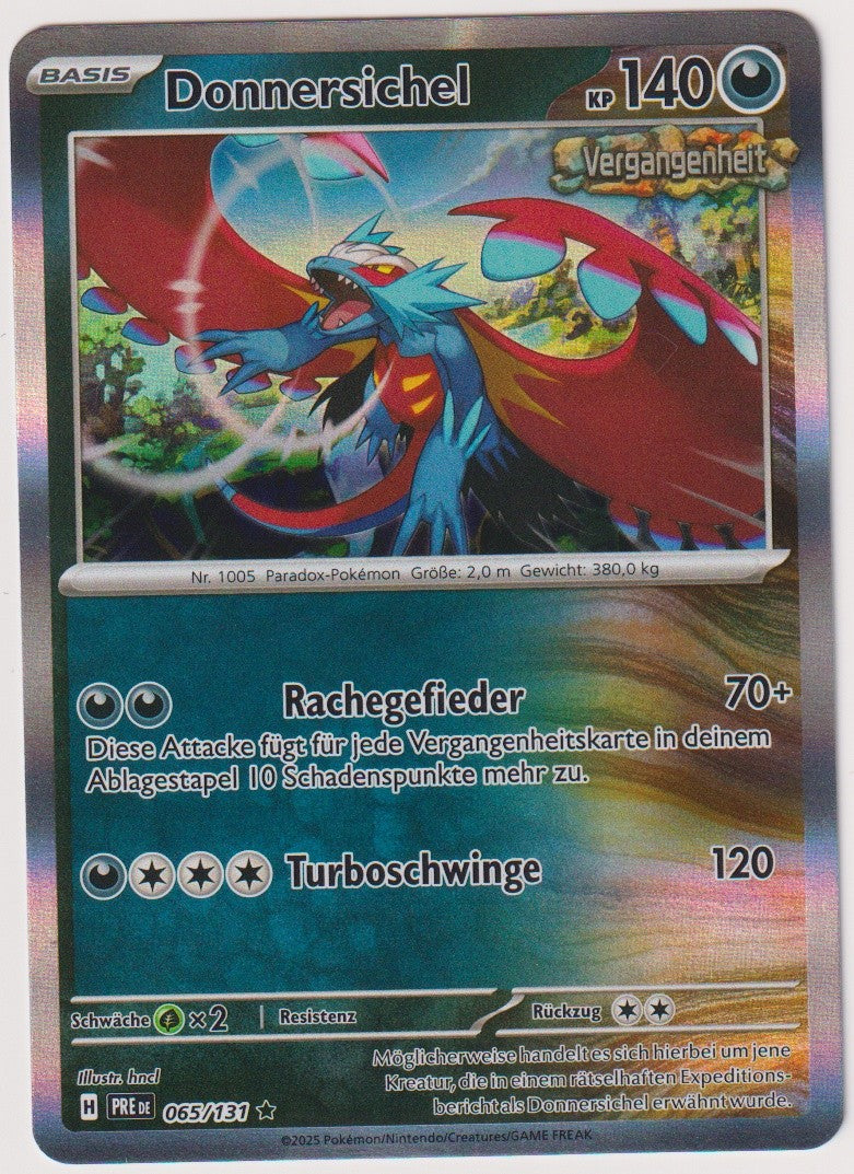 Pokemon TCG Roaring Moon #65/131 Rare (R) Reverse Holo Deutsch 2025 – Bild 1