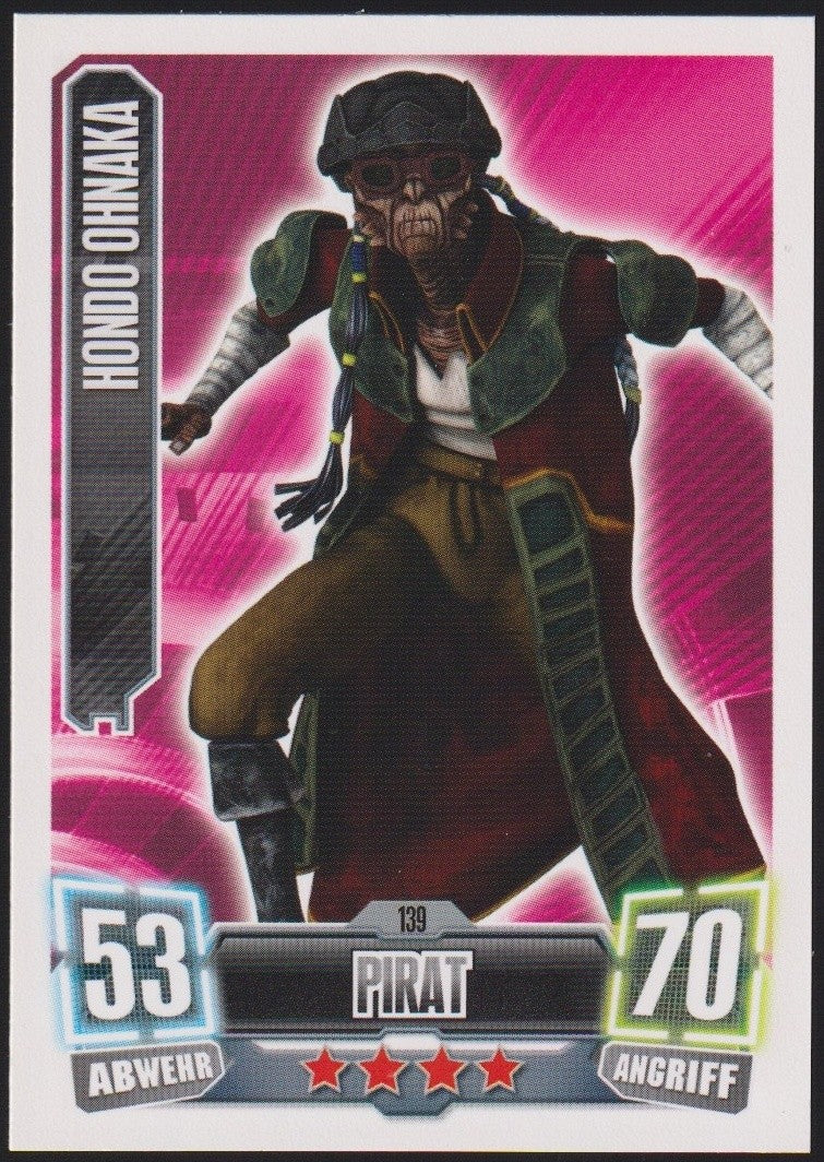 Topps Star Wars 2011 Hondo Ohnaka Kopfgeldjäger Söldner TCG Rare #53 – Bild 1
