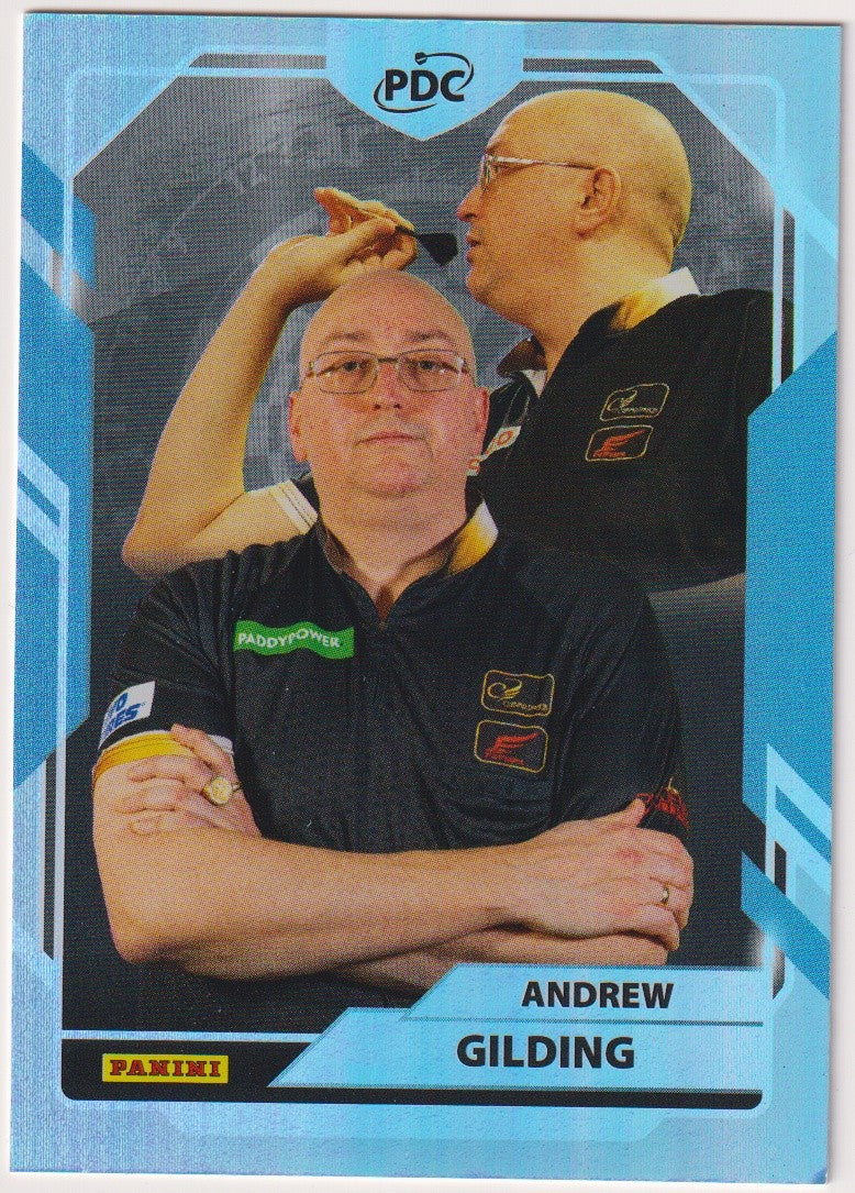 Panini PDC Championship 2026 Andrew Gilding "Goldfinger" Refractor Parallel – Bild 1