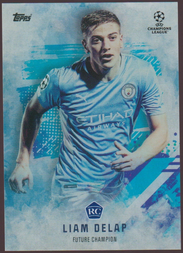 Topps RC 2021-22 Liam Delap Rookie Manchester City Future Champion Parallel Rare – Bild 1