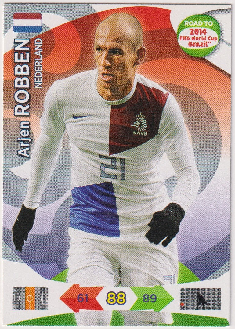 Panini Adrenalyn World Cup 2014 Arjen Robben Niederlande Vintage Parallel – Bild 1
