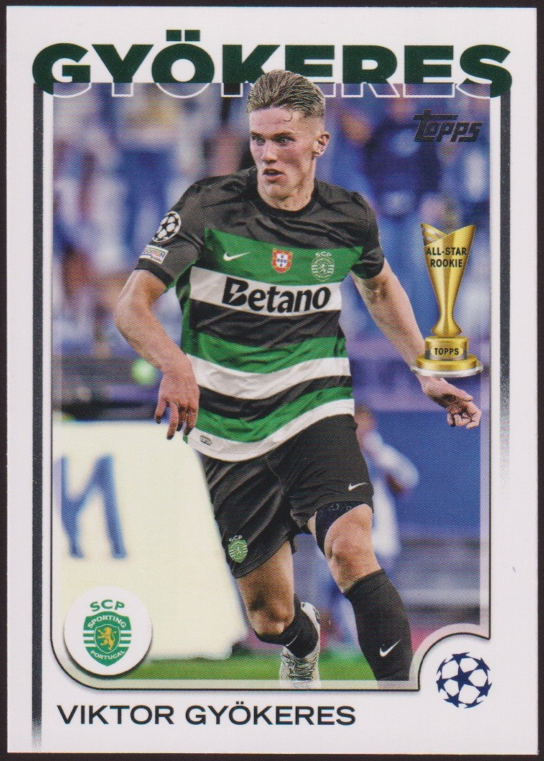 Topps 2023-24 Viktor Gyökeres Rookie Sporting Champions League Parallel – Bild 1