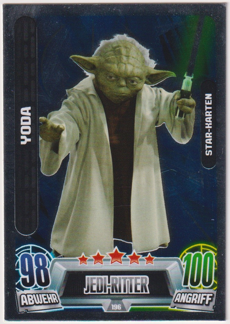 Topps Star Wars 2013 Yoda REPUBLIK Jedi-Ritter TCG Rare Nr. 196 – Bild 1