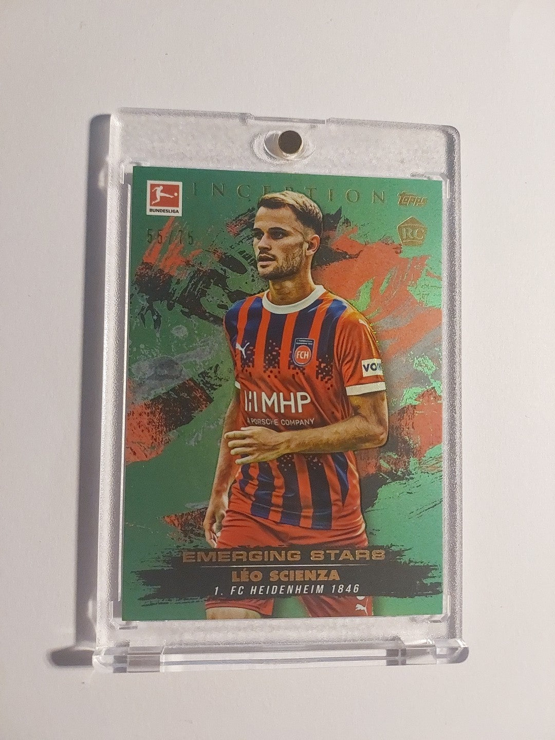 Topps Inception Bundesliga 24-25 Leo Scienza Heidenheim Nummeriert 55/75 Rookie – Bild 1
