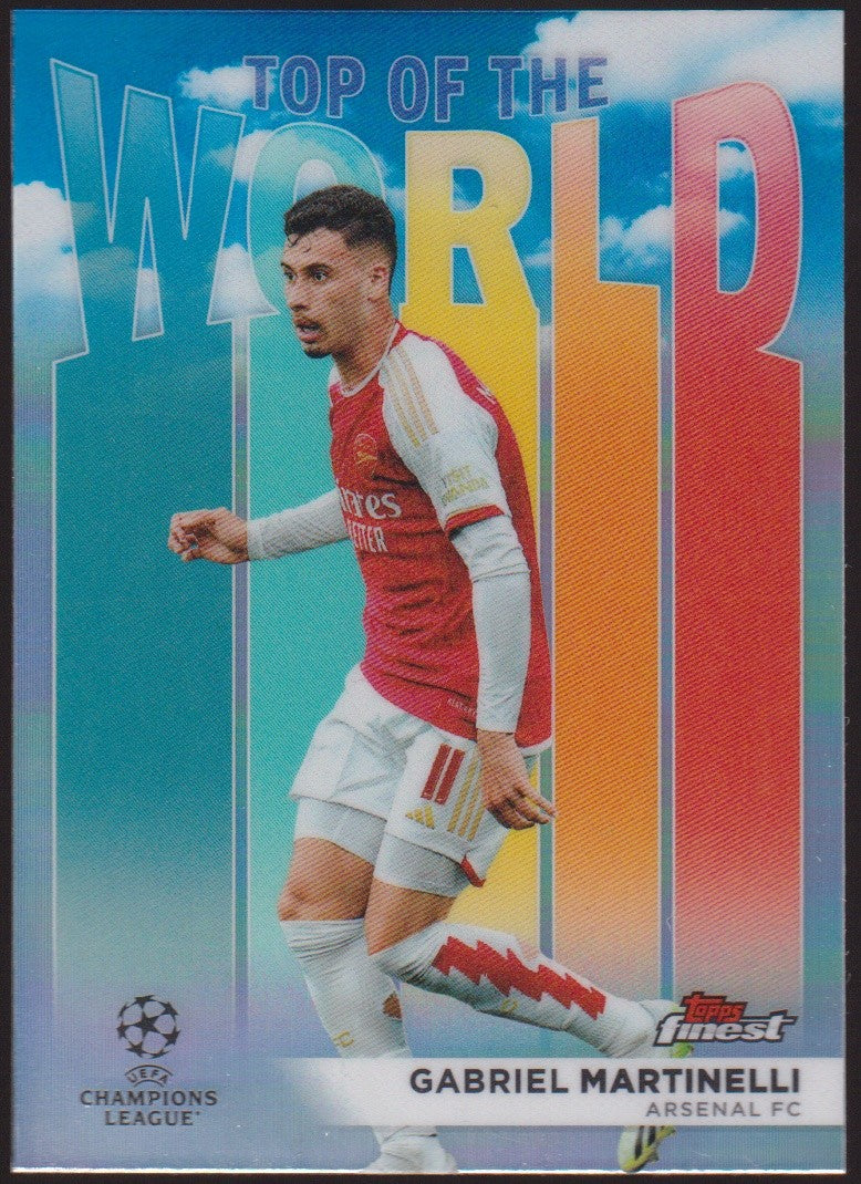 Topps finest 2023-24 Gabriel Martinelli Arsenal FC Parallel Rare Nr. TW-7 – Bild 1