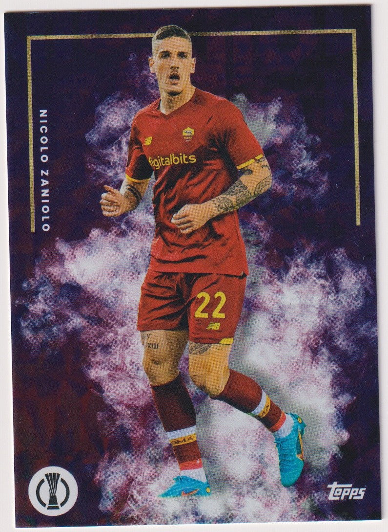 Topps Champions League 2021-22 Nicolò Zaniolo AS Roma Parallel Rare Nr. 22 – Bild 1