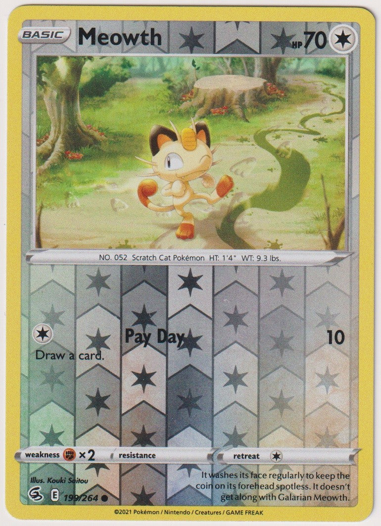 Pokemon TCG Mauzi #199/264 Common (C) Reverse Holo Englisch 2021 – Bild 1