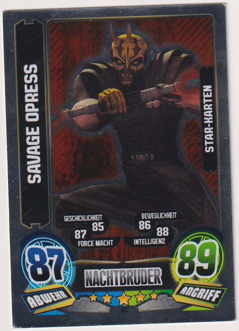 Topps Star Wars 2015 Savage Opress Separatist TCG Rare #45 – Bild 1