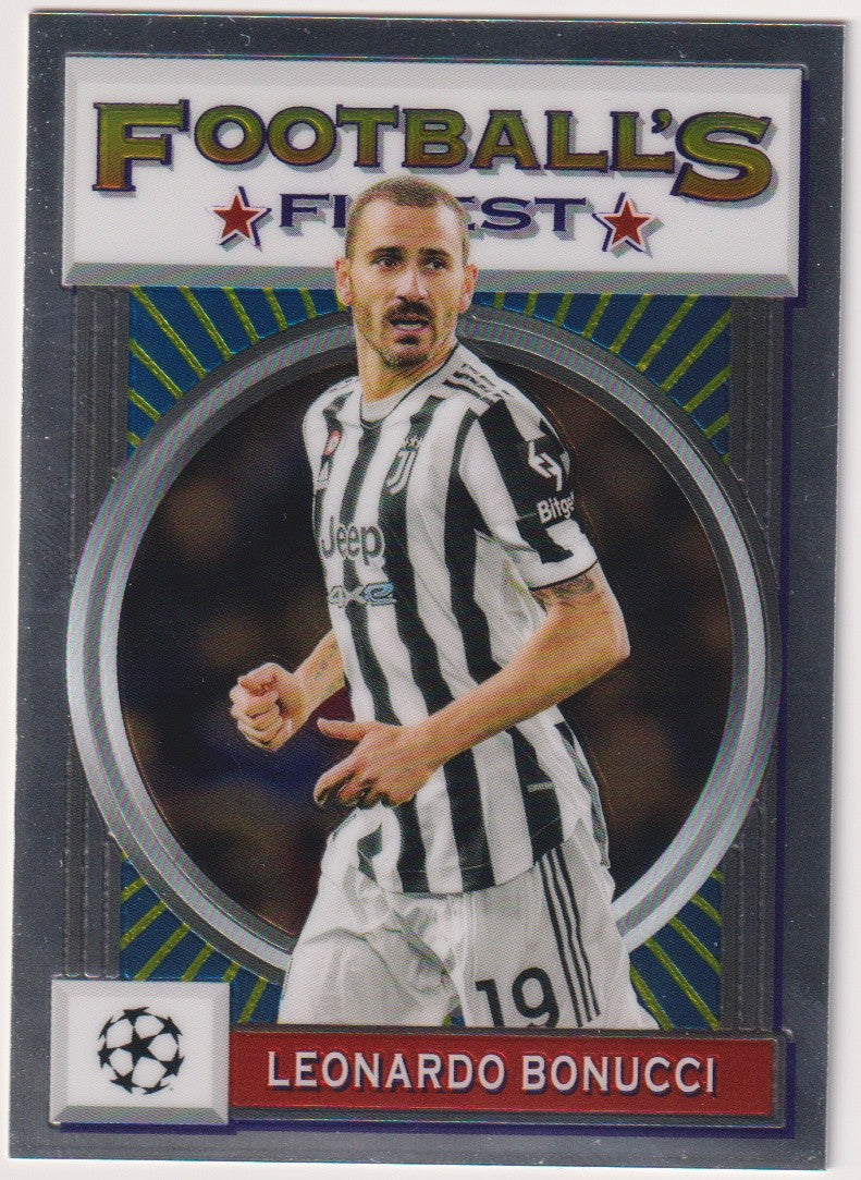 Topps Football's Finest 2021-22 Leonardo Bonucci Juventus Parallel Rare – Bild 1
