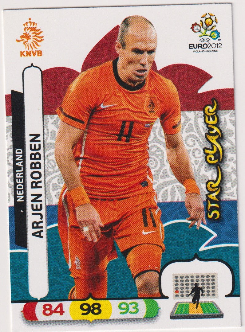 Panini Adrenalyn XL Official Trading Card Game Arjen Robben Nederland UEFA – Bild 1