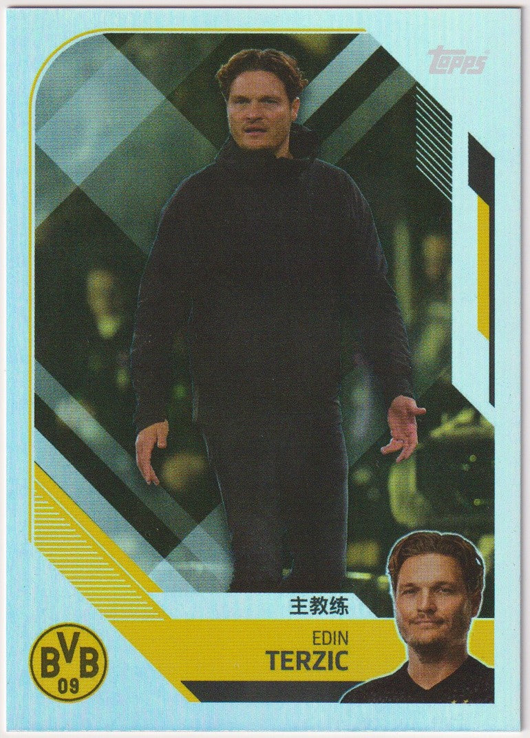 Topps 2023-24 Edin Terzic Borussia Dortmund Parallel Rare – Bild 1