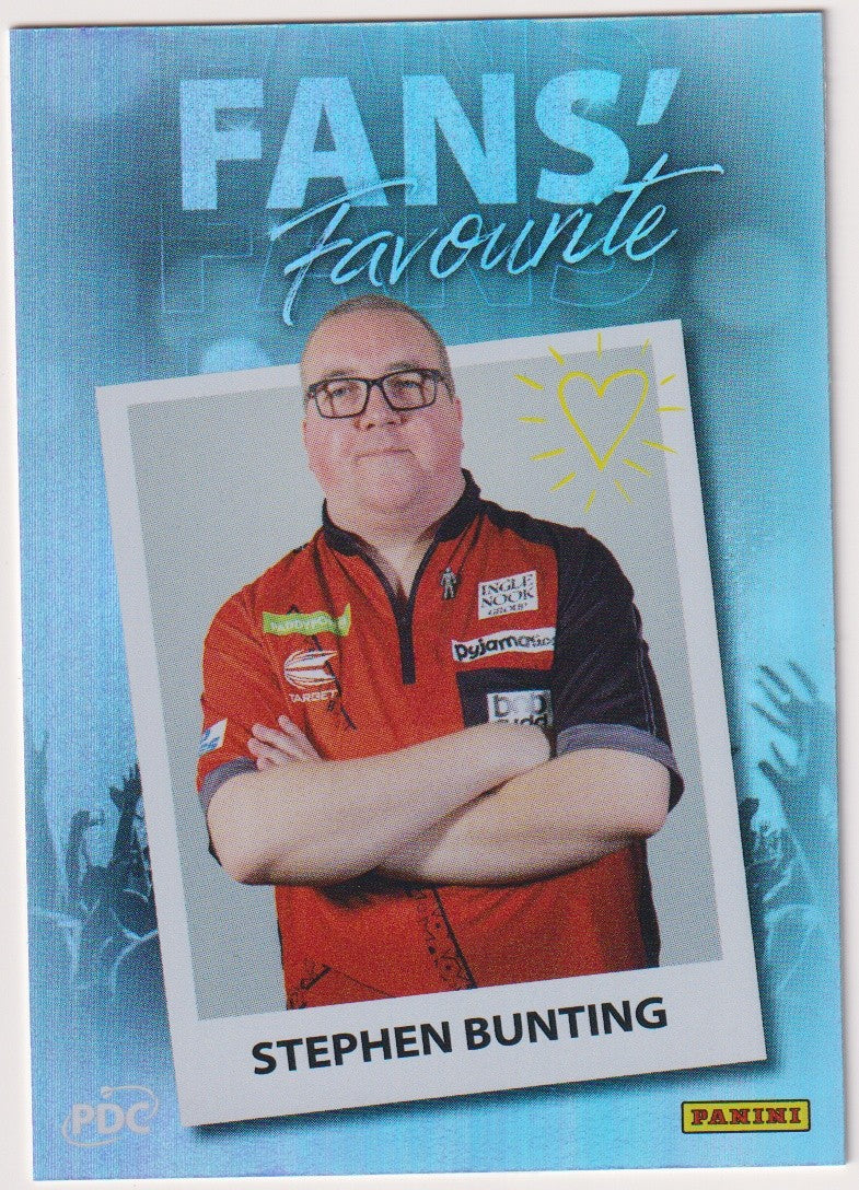 Panini PDC World Championship 2026 Stephen Bunting Refractor Parallel – Bild 1