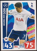 Topps Heung-min Son Tottenham Hotspur UEFA Champions League Forward Parallel – Bild 1