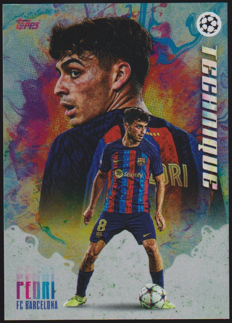 Topps Champions League 2022-23 Pedri FC Barcelona Standard Parallel Rare – Bild 1