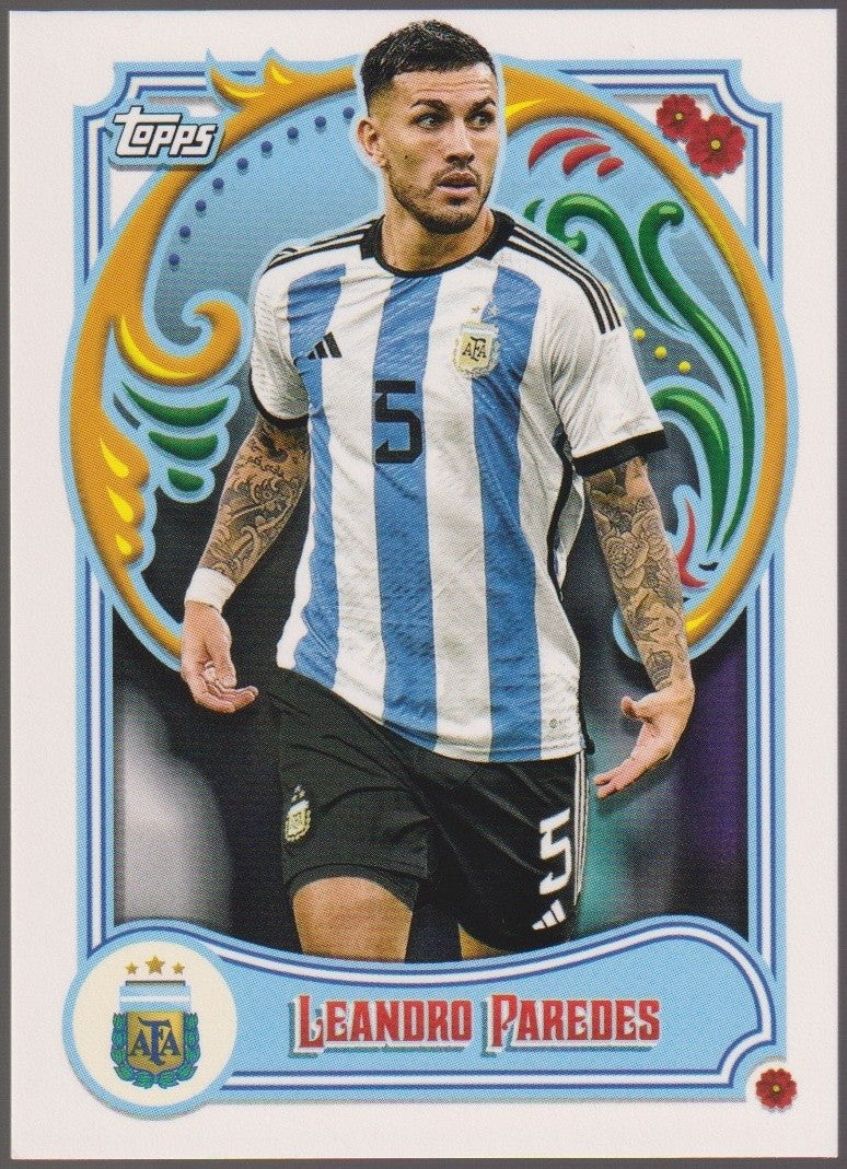Topps 2023-24 Leandro Paredes Argentina Parallel Rare #19 – Bild 1